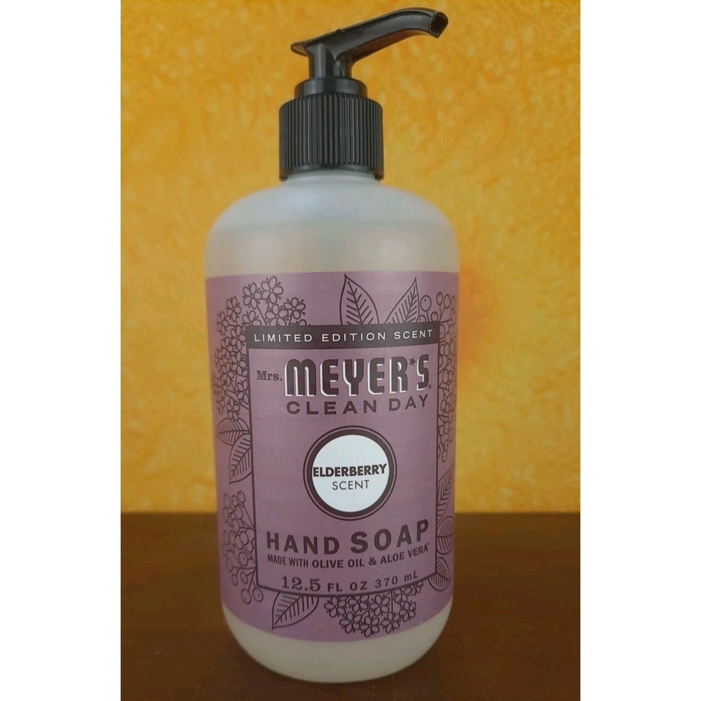 Mrs. Meyer's Clean Day Hand Soap Limited Edition Elderberry Scent 12.5oz